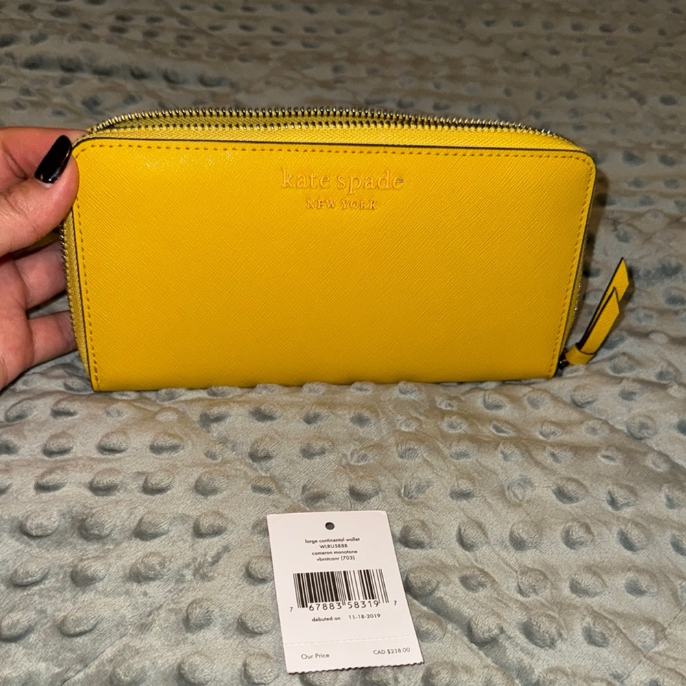 Kate Spade Yellow Wallet